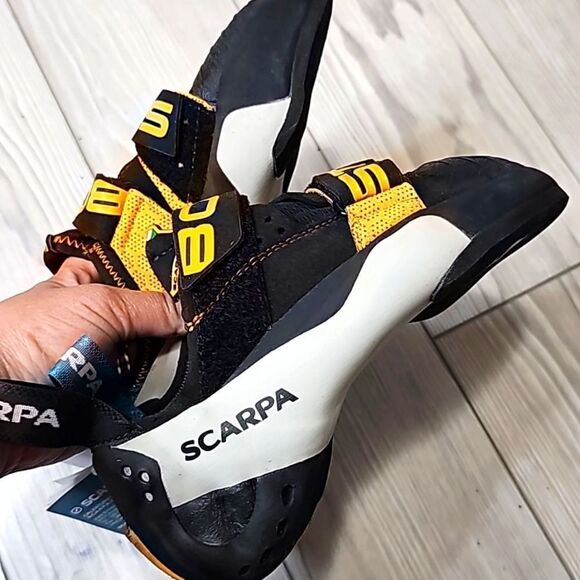 (S-AB137) SCARPA Booster Vegan Rock Climbing Shoes Sz 7 Women's- 6 Men's - Picture 6 of 10